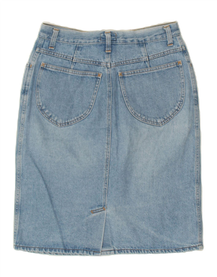 LAURA BIAGIOTTI Womens High Waist Denim Skirt W28 Medium  Blue Cotton | Vintage Laura Biagiotti | Thrift | Second-Hand Laura Biagiotti | Used Clothing | Messina Hembry 