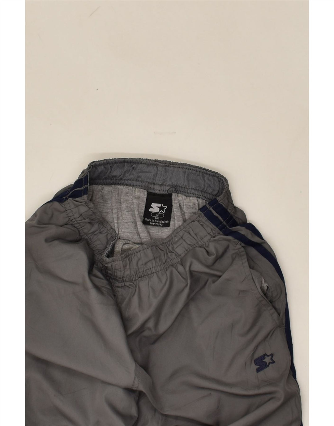 STARTER Boys Tracksuit Trousers 7-8 Years Medium  Grey Polyester | Vintage Starter | Thrift | Second-Hand Starter | Used Clothing | Messina Hembry 