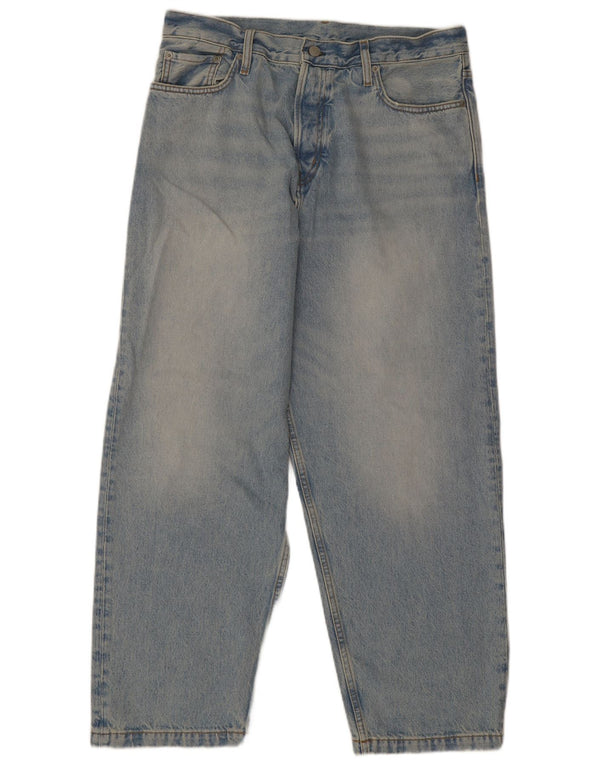 Cos Mens Mid Rise Relaxed Fit Straight Jeans W32 L28 Blue Cotton