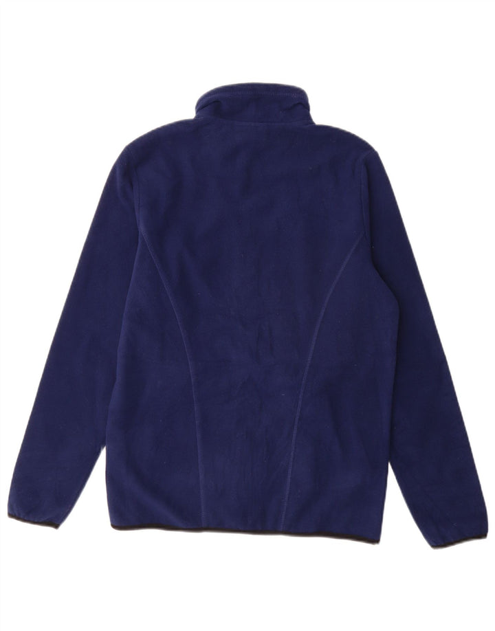 Lotto Womens Fleece Jacket UK 10 Small Navy Blue Polyester