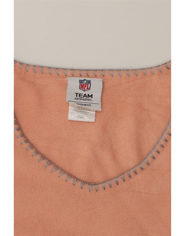 NFL Womens Denver Broncos Fleece Jumper UK 14 Large Pink Polyester Vintage NFL and Second-Hand NFL from Messina Hembry 