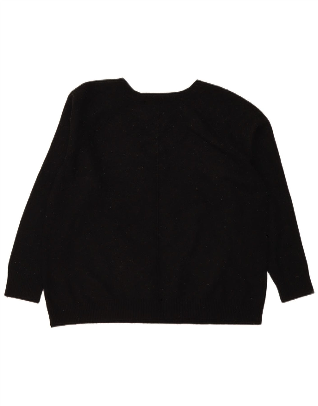 Gap Womens V-Neck Jumper Sweater UK 16 Large Black Nylon