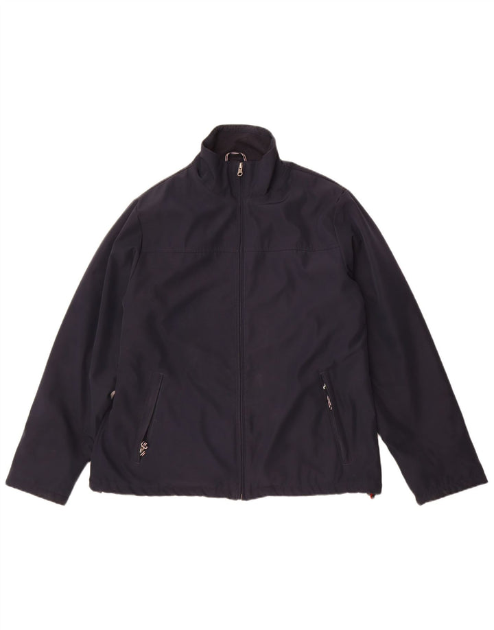 Gant Mens Bomber Jacket UK 42 XL Navy Blue Polyester