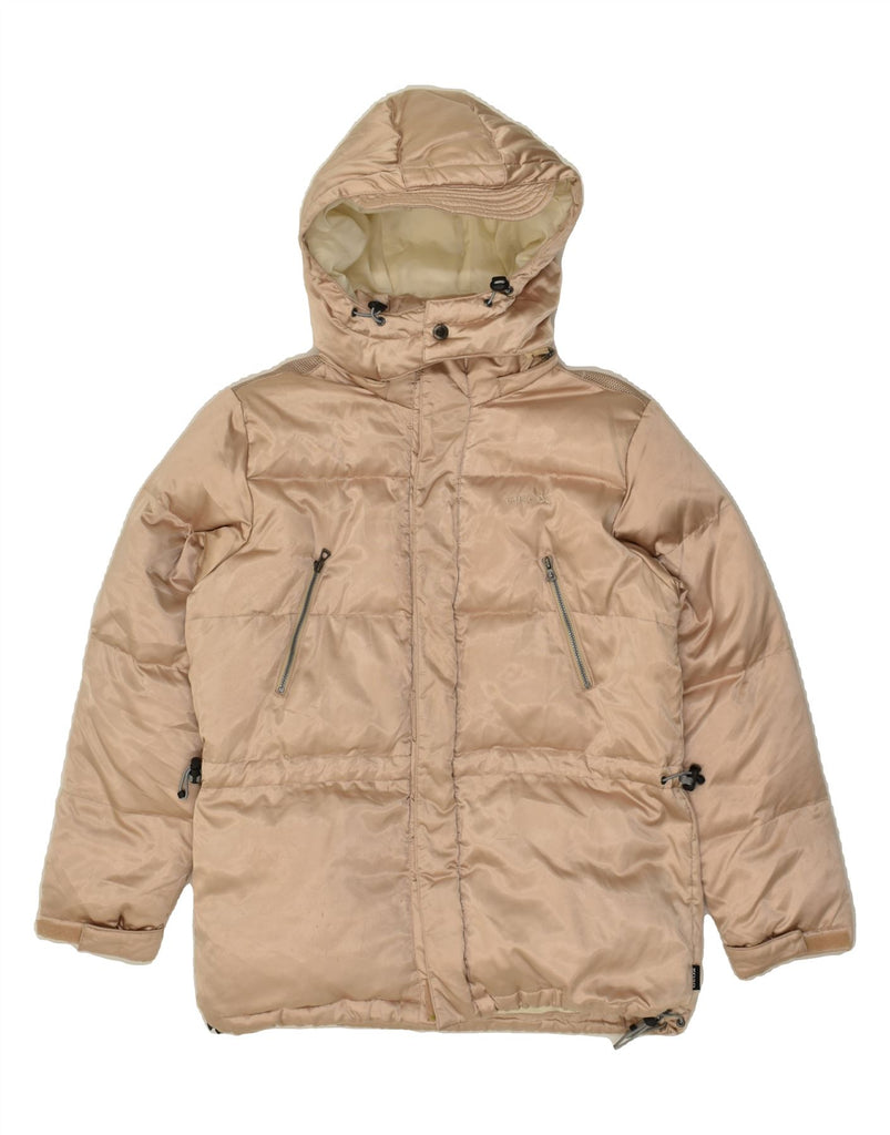 GEOX Boys Hooded Padded Jacket 11-12 Years Beige Polyester | Vintage Geox | Thrift | Second-Hand Geox | Used Clothing | Messina Hembry 