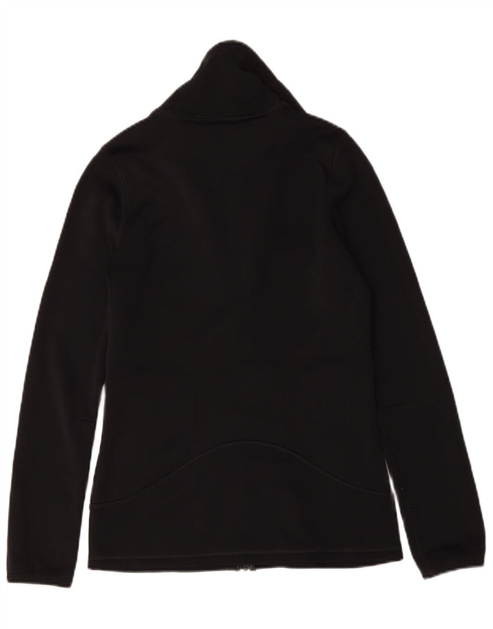 Nike Womens Therma-Fit Tracksuit Top Jacket UK 10 Small Black Polyester