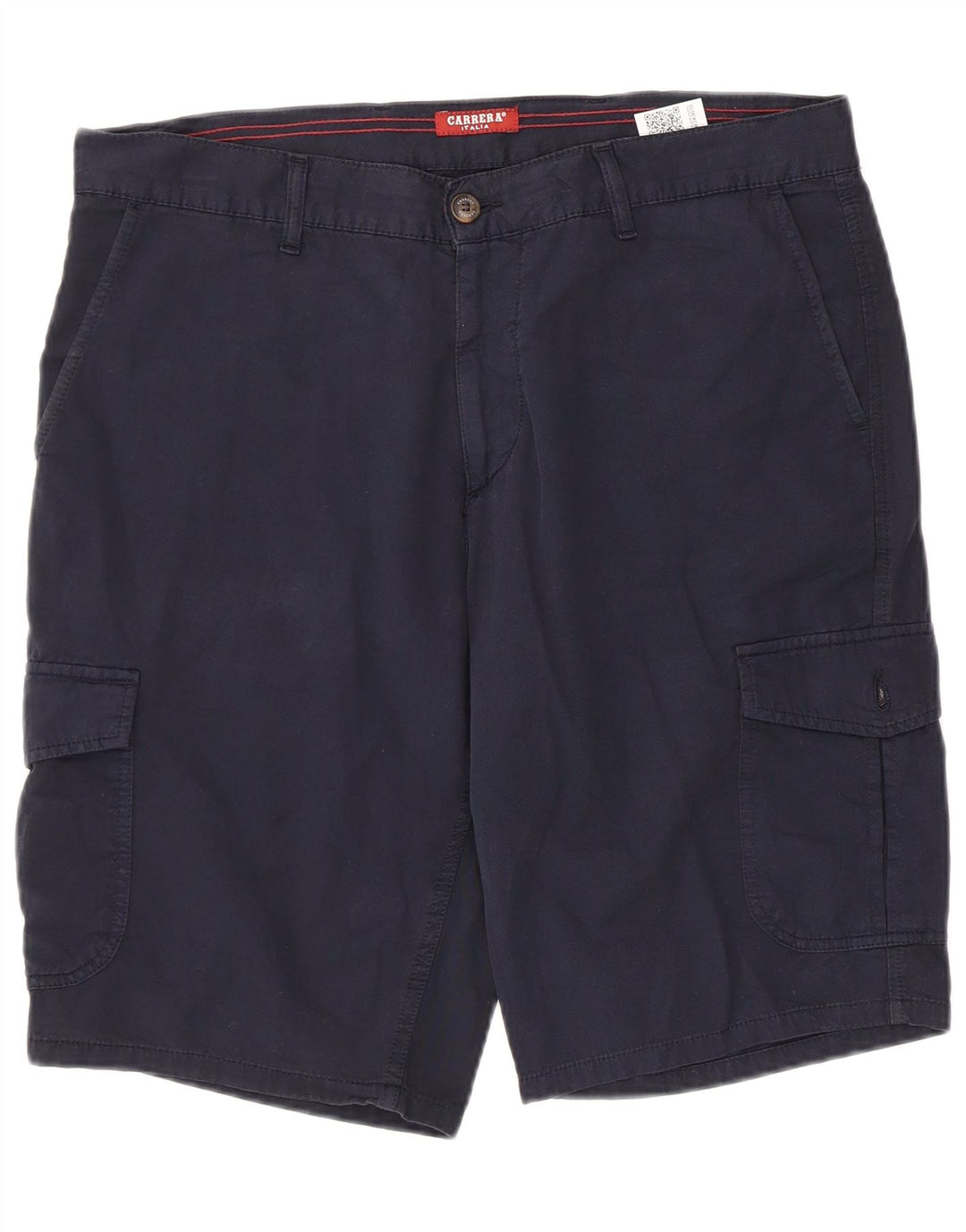 Carrera Mens 618 Cargo Shorts W34 Large Navy Blue Cotton