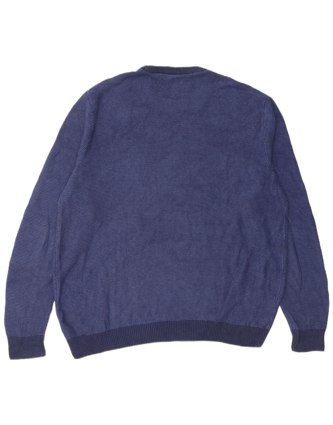Chaps Mens Crew Neck Jumper Sweater XL Navy Blue Cotton