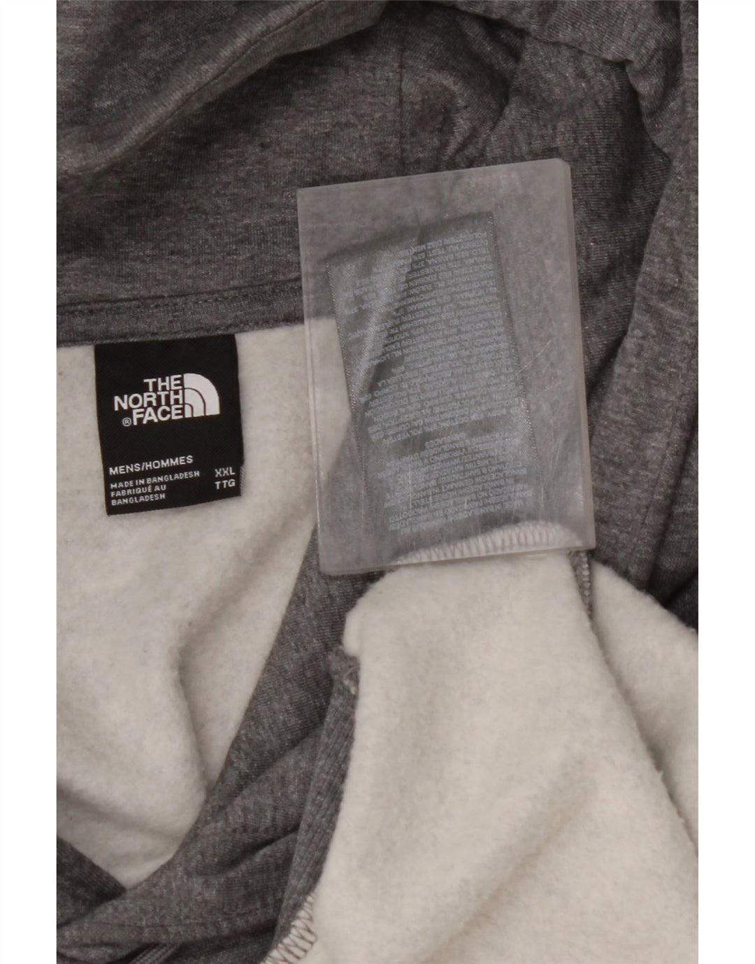 THE NORTH FACE Mens Hoodie Jumper 2XL Grey Cotton