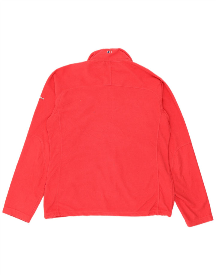 Berghaus Womens Fleece Jacket UK 14 Large Pink Polyester