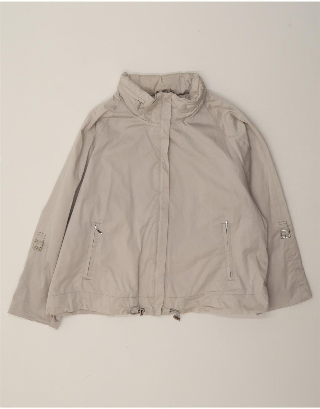 Marks & Spencer Womens Autograph Windbreaker Jacket UK 16 Large Silver