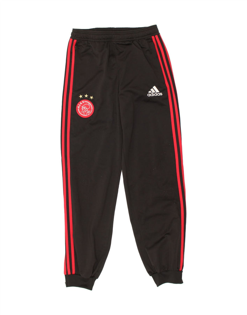 ADIDAS Boys Ajax Tracksuit Trousers Joggers 13-14 Years Black Polyester | Vintage Adidas | Thrift | Second-Hand Adidas | Used Clothing | Messina Hembry 