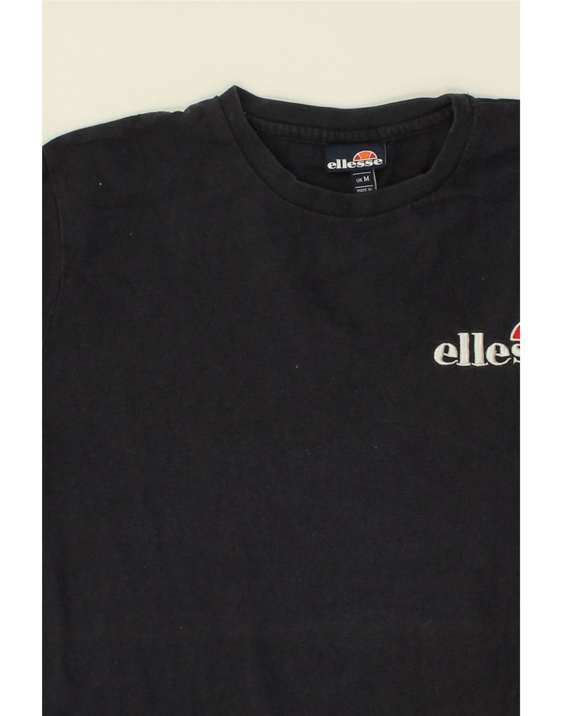 ELLESSE Mens T-Shirt Top Medium Navy Blue Cotton | Vintage Ellesse | Thrift | Second-Hand Ellesse | Used Clothing | Messina Hembry 