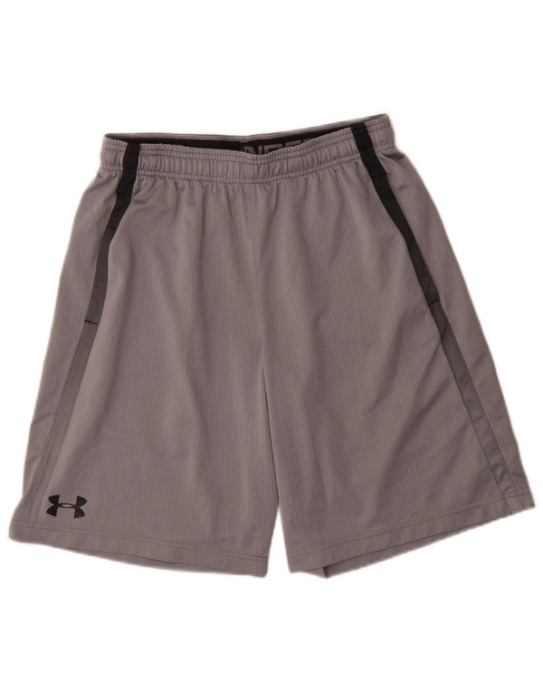 Under Armour Mens Loose Fit Sport Shorts Medium Grey Polyester Sports