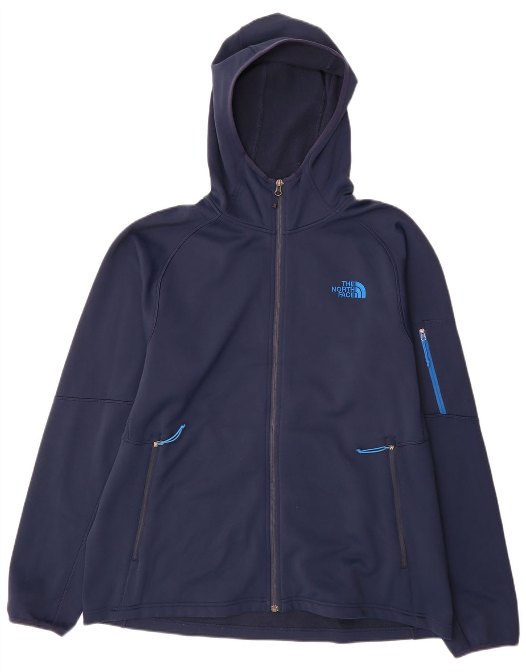 The North Face Mens Hooded Tracksuit Top Jacket XL Navy Blue