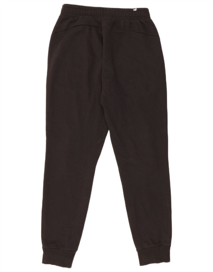 Puma Mens Graphic Tracksuit Trousers Joggers Small  Black