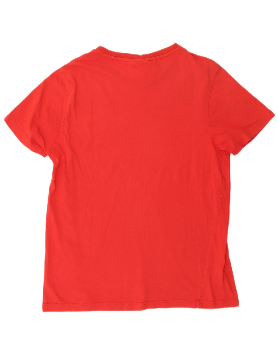 Fila Womens T-Shirt Top UK 14 Medium Red Cotton