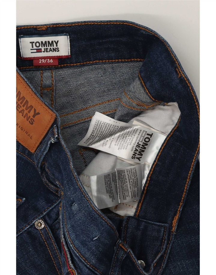 Tommy Hilfiger Mens Slim Jeans W29 L36 Navy Blue Cotton