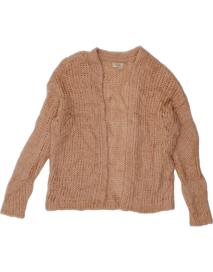 FAT FACE Womens Open Cardigan Sweater UK 10 Small Pink Acrylic Vintage Fat Face and Second-Hand Fat Face from Messina Hembry 