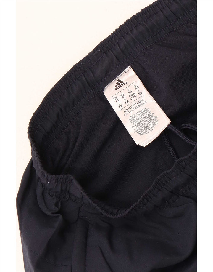 Adidas Mens Tracksuit Trousers Joggers XS Navy Blue Polyester