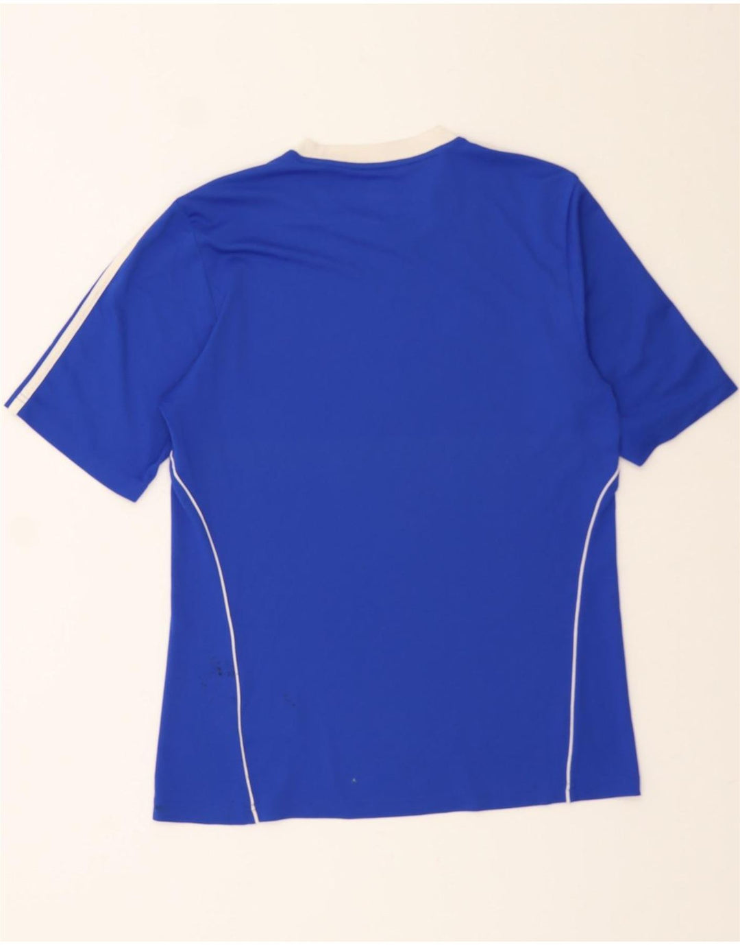 ADIDAS Mens Climalite T-Shirt Top Medium Blue Polyester Vintage Adidas and Second-Hand Adidas from Messina Hembry 