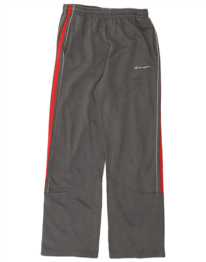 CHAMPION Mens Tracksuit Trousers Large  Grey Colourblock Cotton