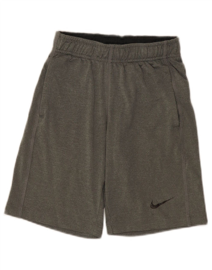 Nike Boys Dri Fit Sport Shorts 6-7 Years XS Grey Polyester