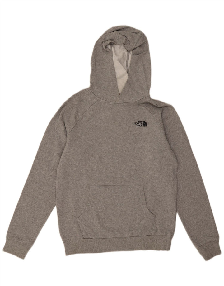 The North Face Mens Graphic Hoodie Jumper Medium Grey Cotton