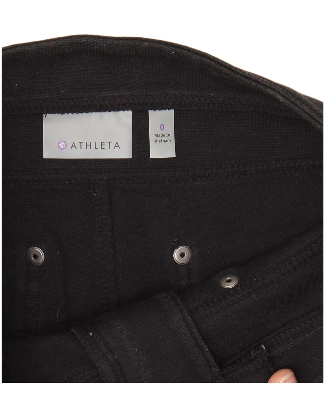 ATHLETA Womens Skinny Cargo Trousers US 0 XS W28 L27 Black Cotton