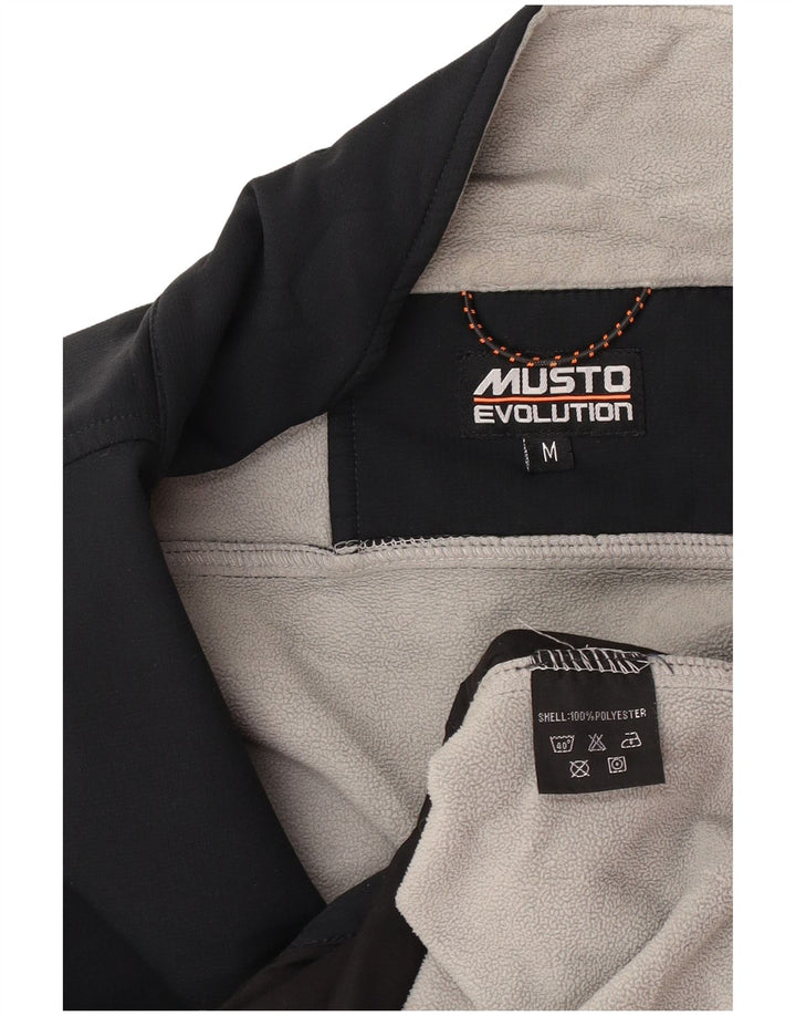 Musto Mens Windbreaker Jacket UK 38 Medium Black Polyester