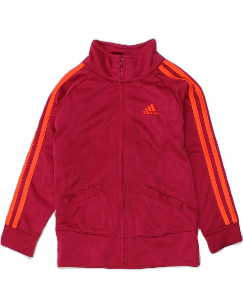 ADIDAS Girls Graphic Tracksuit Top Jacket 3-4 Years Red | Vintage Adidas | Thrift | Second-Hand Adidas | Used Clothing | Messina Hembry 