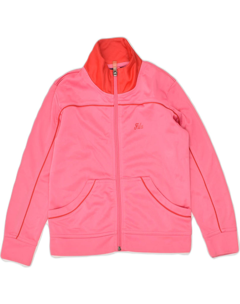 FILA Girls Tracksuit Top Jacket 5-6 Years XS Pink Polyester | Vintage Fila | Thrift | Second-Hand Fila | Used Clothing | Messina Hembry 