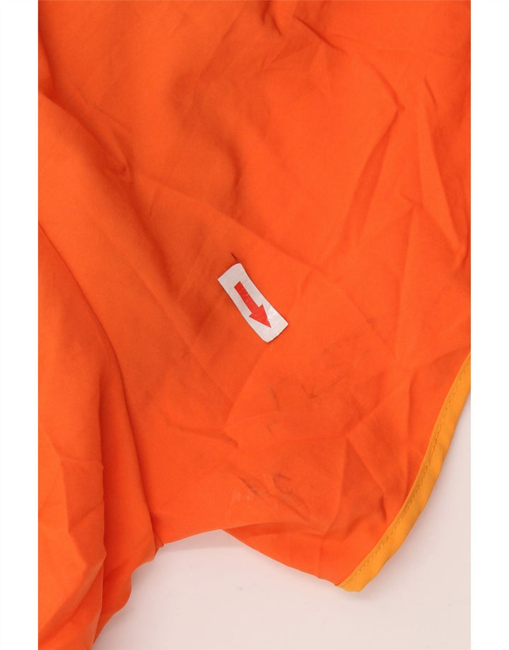 NIKE Womens Sport Shorts US 4/6 Small  Orange Colourblock Polyester