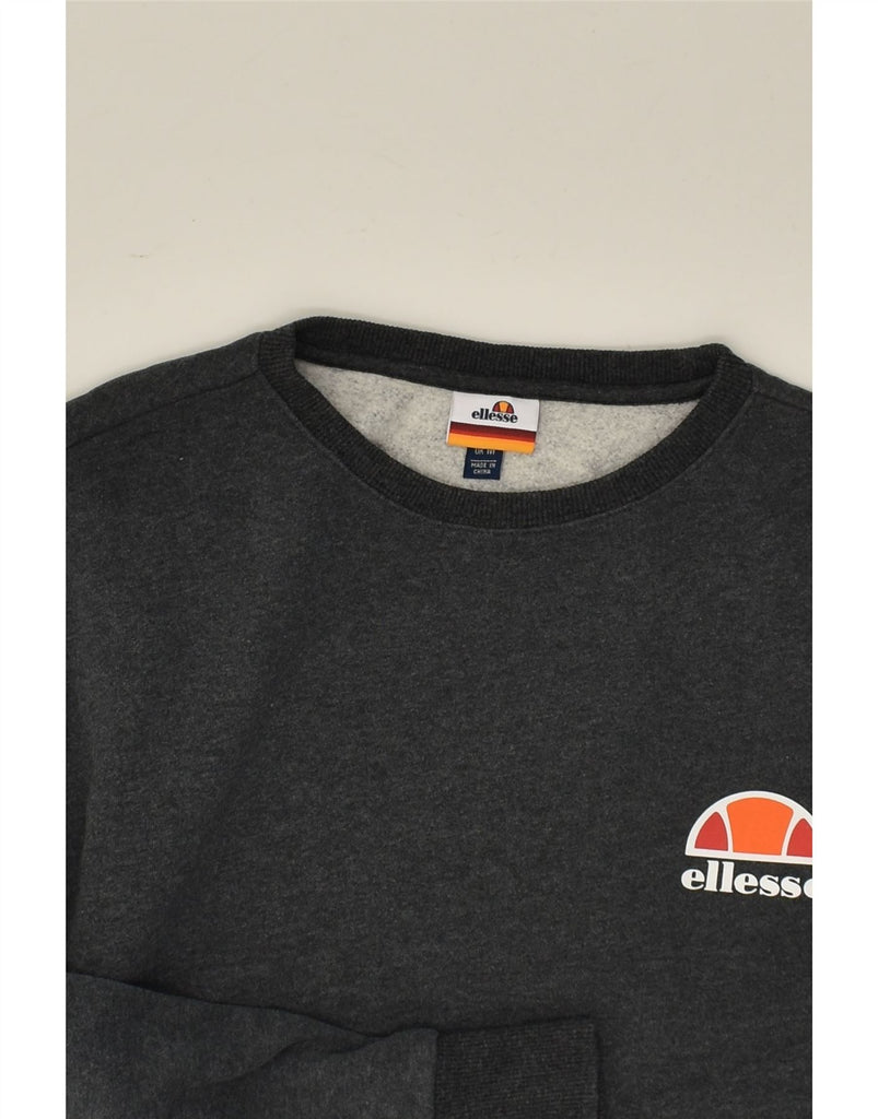 ELLESSE Mens Sweatshirt Jumper Medium Grey | Vintage Ellesse | Thrift | Second-Hand Ellesse | Used Clothing | Messina Hembry 