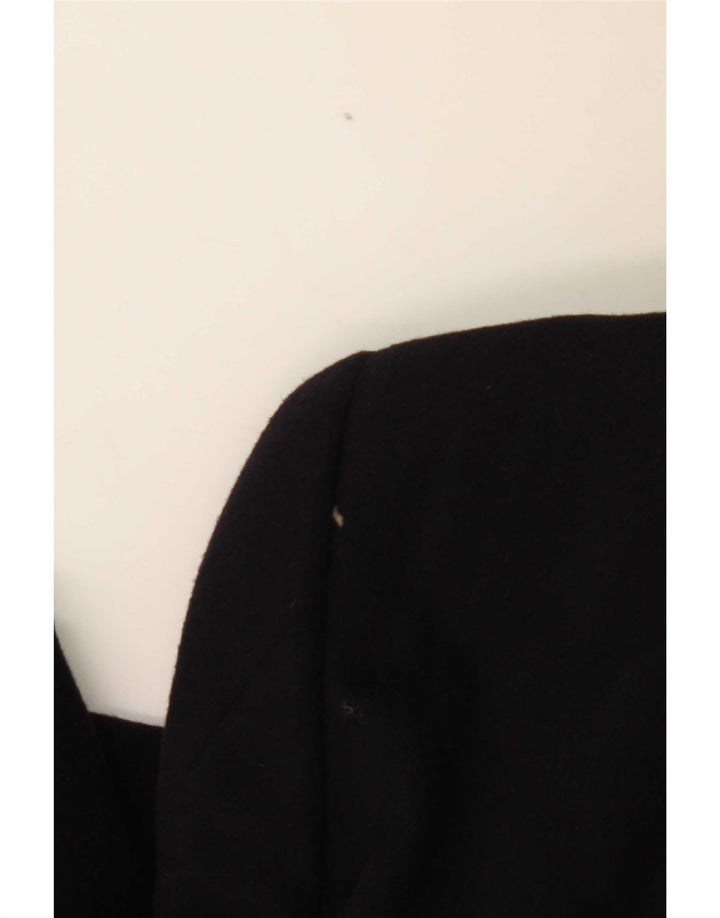Nino Cerruti Mens Double Breasted Blazer Jacket IT 52 XL Black Wool