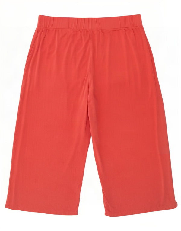 Marks & Spencer Womens Capri Tracksuit Trousers UK 18 XL Red Modal