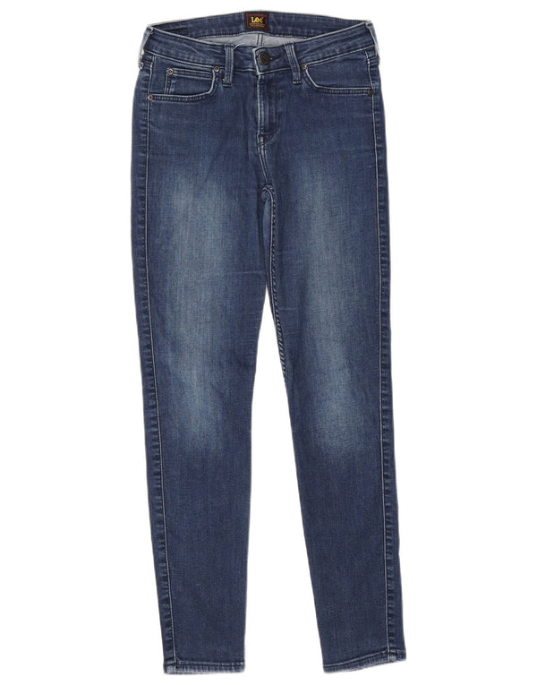 Lee Womens Scarlett Skinny Jeans W27 L31 Blue Cotton