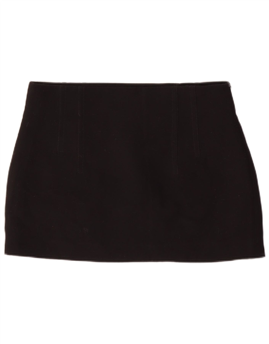 Zara Womens Mini Skirt XL W34 Black Polyester