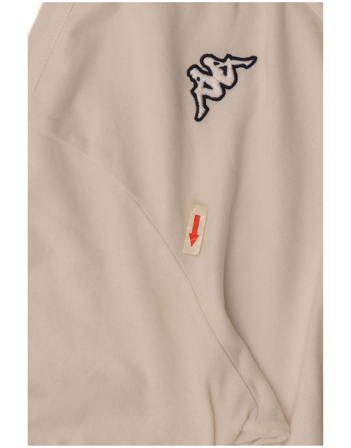 Kappa Mens Polo Shirt Medium White