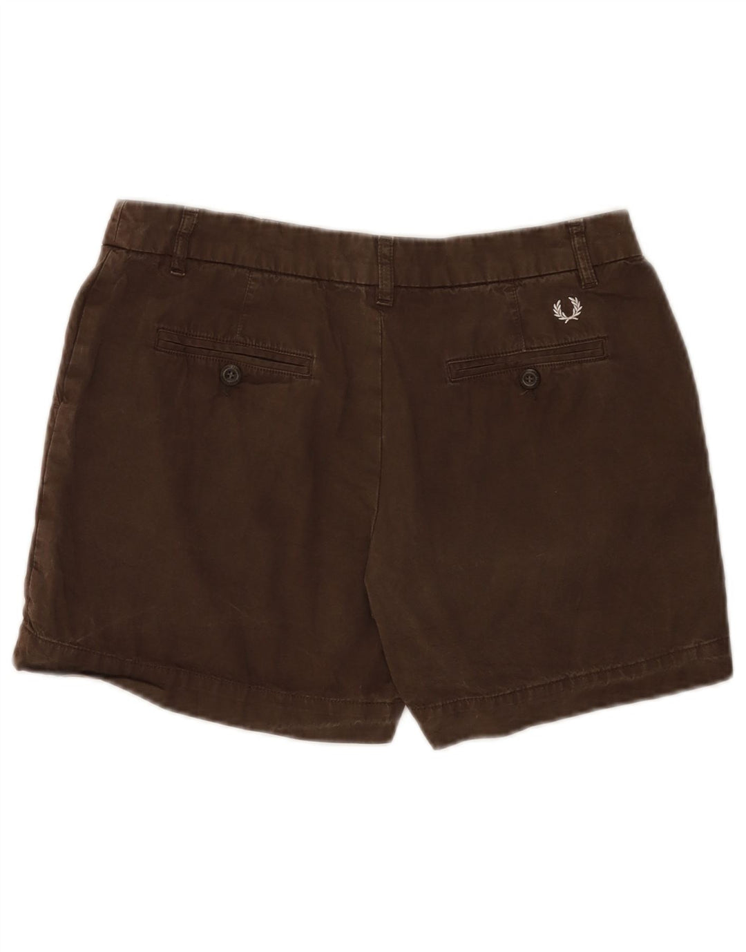 FRED PERRY Womens Chino Shorts IT 44 Medium W29  Brown Cotton