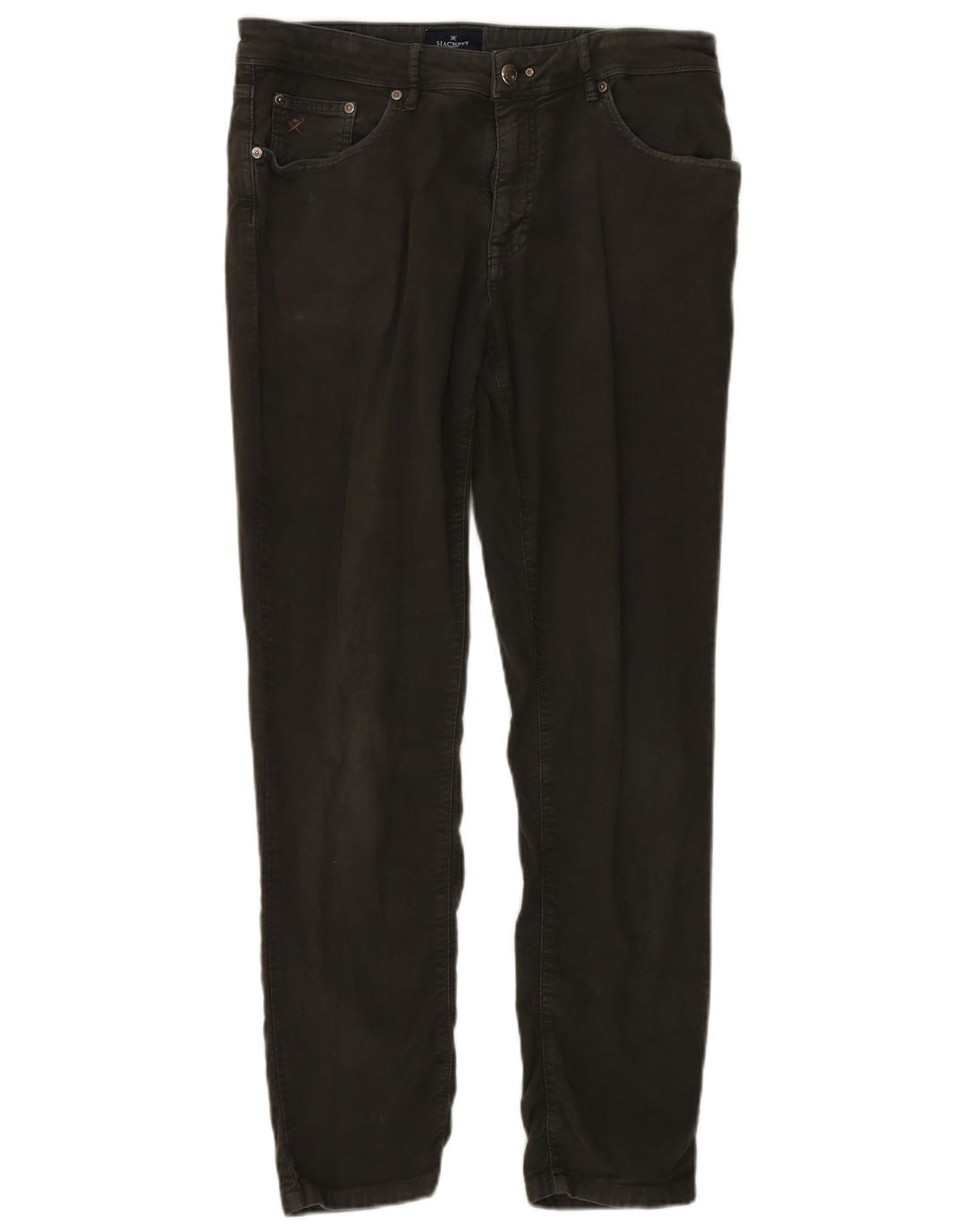 Hackett Mens Slim Casual Trousers W34 L30 Khaki Cotton