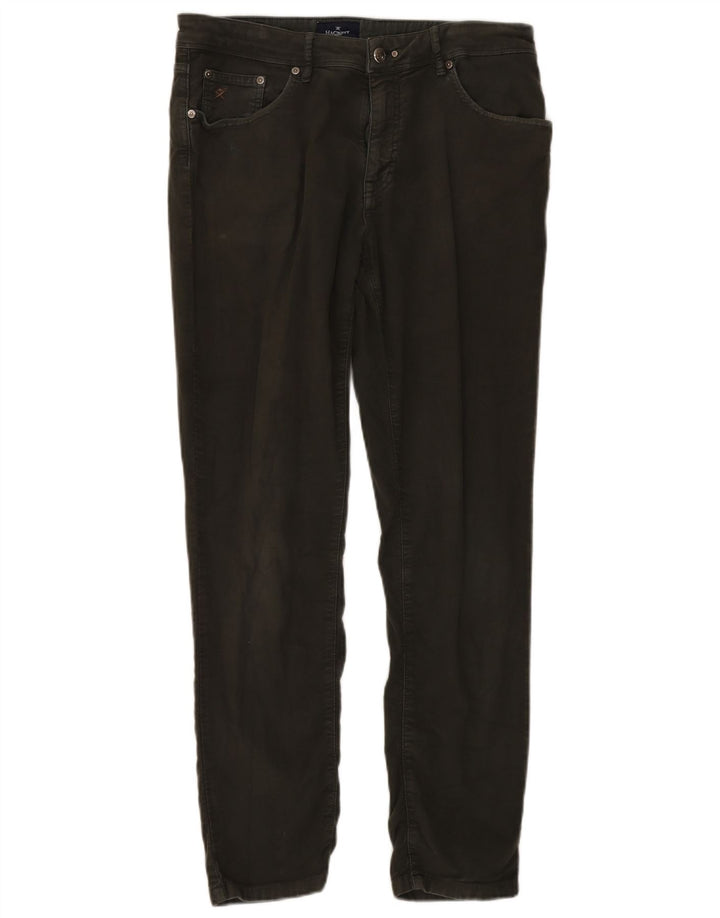Hackett Mens Slim Casual Trousers W34 L30 Khaki Cotton