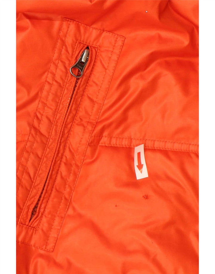 Fila Mens Hooded Padded Jacket UK 36 Small Orange Polyester