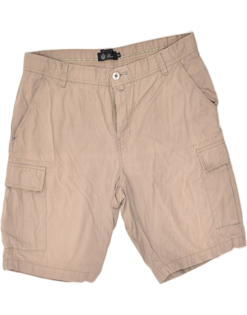 DACK'S Mens Cargo Shorts IT 52 XL W38 Beige Cotton | Vintage Dack's | Thrift | Second-Hand Dack's | Used Clothing | Messina Hembry 