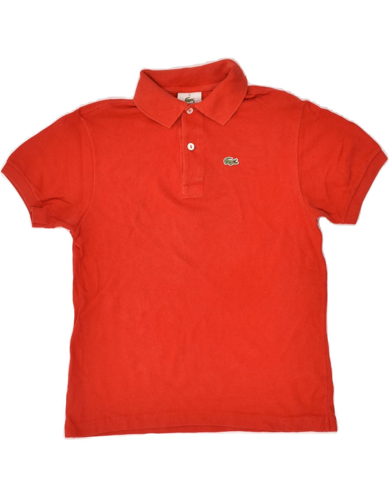 LACOSTE Boys Polo Shirt 11-12 Years Red Cotton | Vintage Lacoste | Thrift | Second-Hand Lacoste | Used Clothing | Messina Hembry 