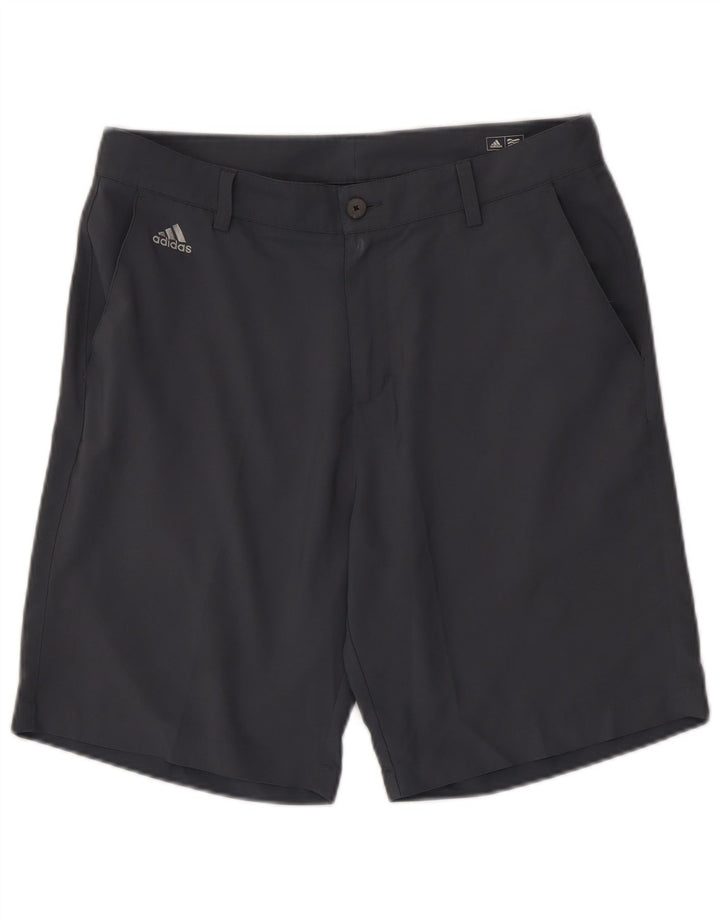 Adidas Mens Climalite Chino Shorts W34 Large Grey Polyester