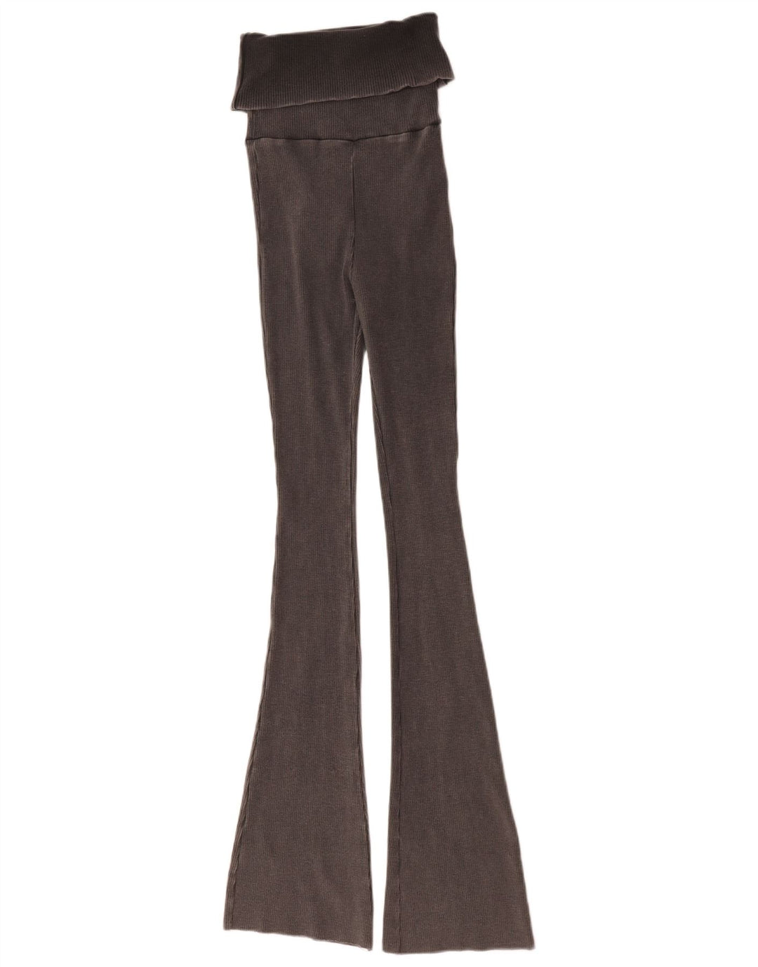 Zara Womens Flare Leggings UK 8 Small  Grey Cotton