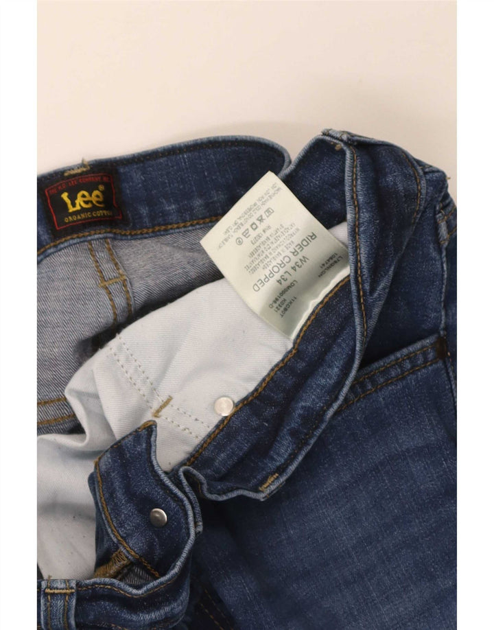 Lee Mens Rider Slim Jeans W34 L30 Blue Cotton