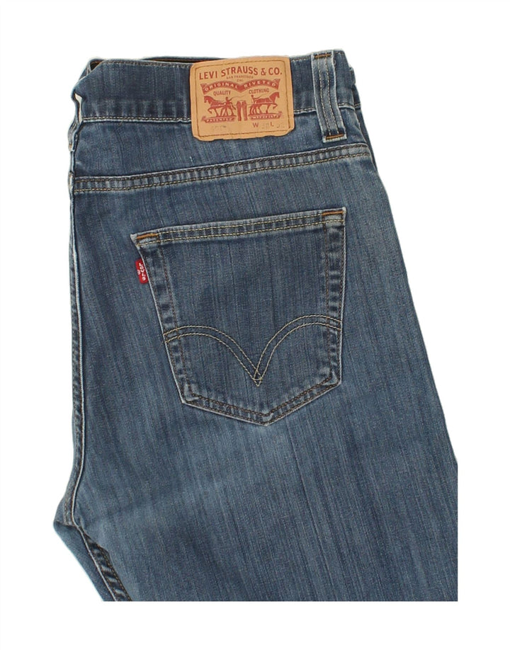 LEVI'S Mens Straight Jeans W38 L32  Blue Cotton