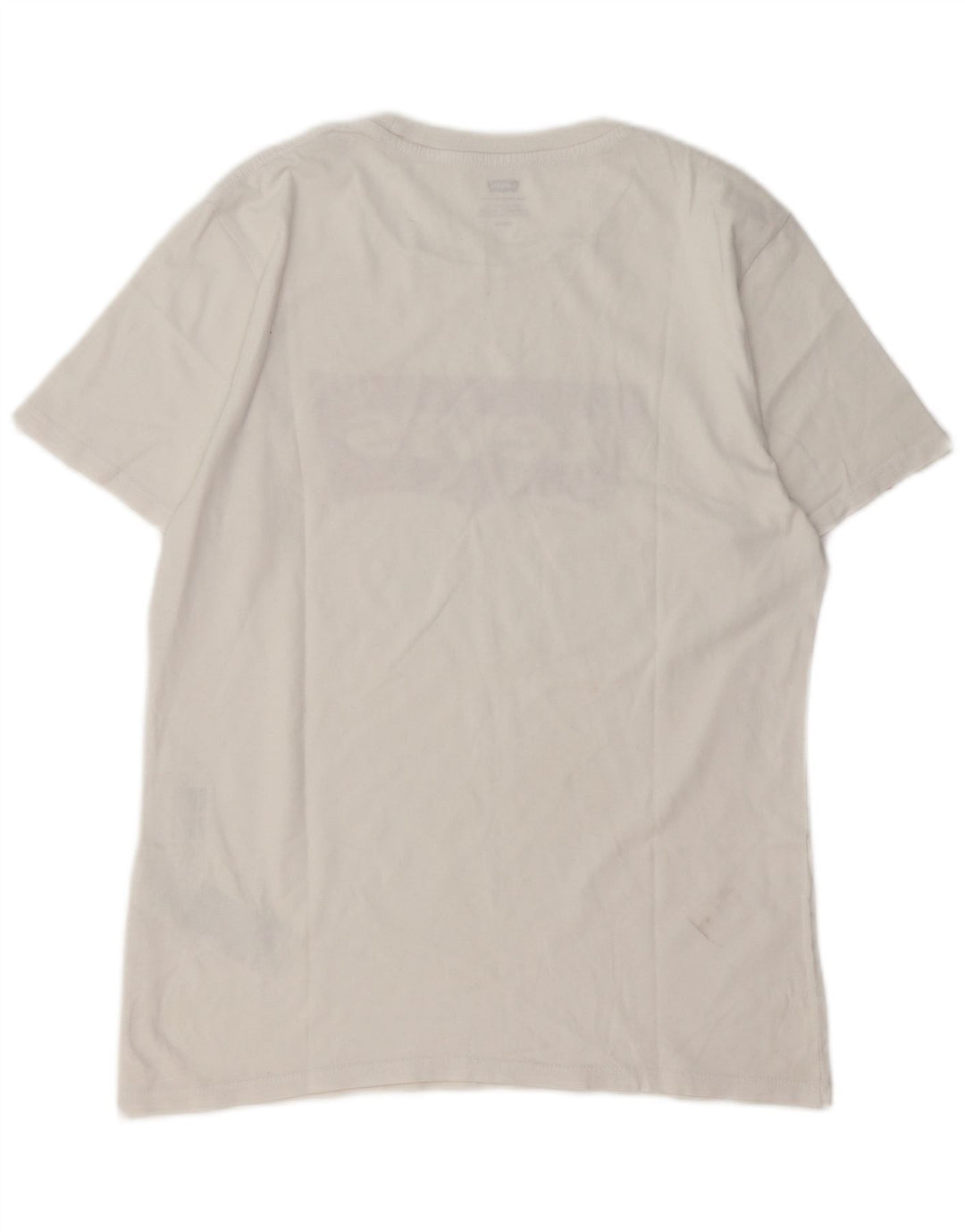 LEVI'S Mens Graphic T-Shirt Top Small White Cotton