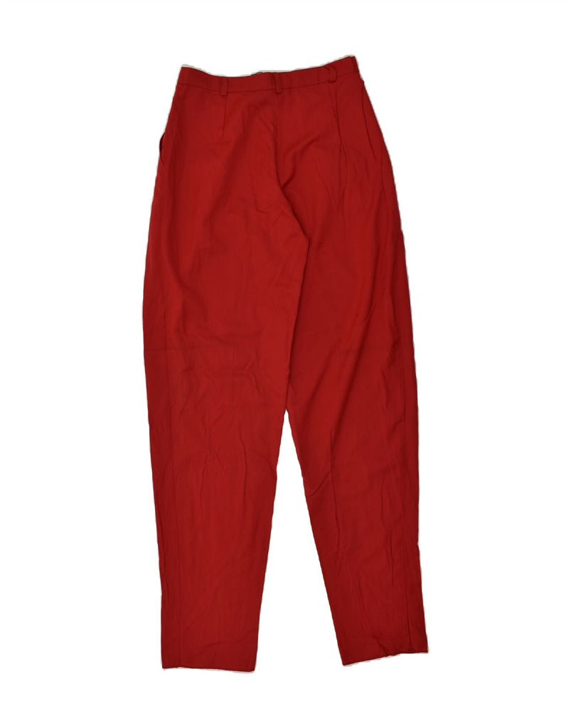 I BLUES Womens High Waist Tapered Trousers UK 14 Large  W28 L33  Red | Vintage i Blues | Thrift | Second-Hand i Blues | Used Clothing | Messina Hembry 